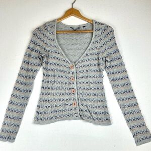 Knitted & Knotted Anthropologie V-Neck‎ Cardigan Sweater